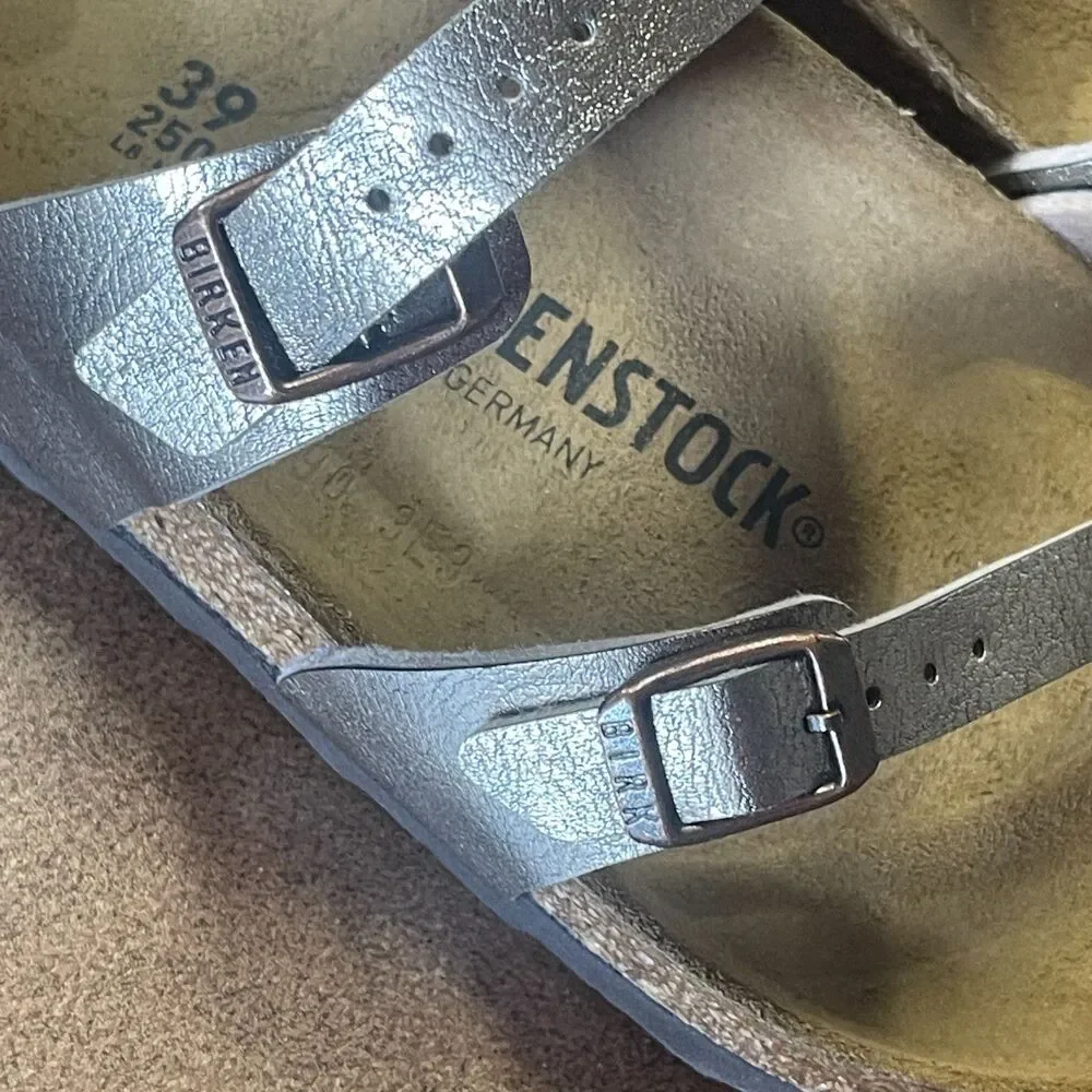 Birkenstock Metallic Graceful Taupe Two-Strap Sandals